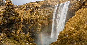 cinemagraph,mountains,waterfall,nature,iceland,majestic