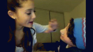 ariana,grande,ariana grande,hunts,laughing,ariana grande hunt