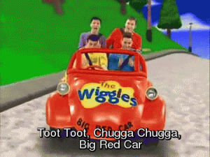 the wiggles,toot toot,music,90s,lyrics,omg,childhood,australia,children,abc,big red car