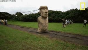 science,statues,easter island,art design