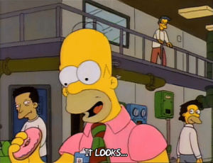 donut,season 3,homer simpson,episode 1,excited,pink,hungry,3x01,simpsons