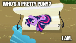 my little pony,twilight sparkle,my little pony friendship is magic,pinkie pie,happy,sad,whos a pretty pony