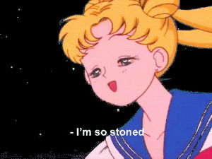 sailor moon,weed,stoned,transparent