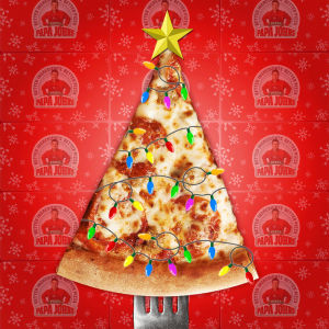love,cute,fun,christmas,pizza,celebration,winter,holidays,feels,sparkle,need,pepperoni,papa johns,craving
