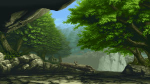 pixel,backdrop,art,waterfall,satisfying,creek