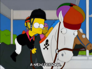bart simpson,episode 13,talking,season 11,horse,riding,11x13