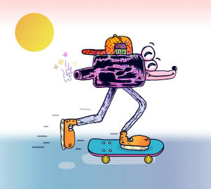skateboarding,art,animation,dog,cool,artist,skate,skateboard,sk8