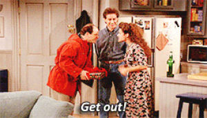 get out,90s,seinfeld,elaine benes