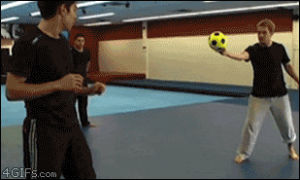 ninja,fail,soccer,ball,kick,spinning,headshot