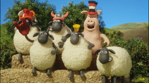 celebrate,shaun the sheep,cheer,aardman,shaunthesheep,olympics,yay,rio,woo,come on,championsheeps