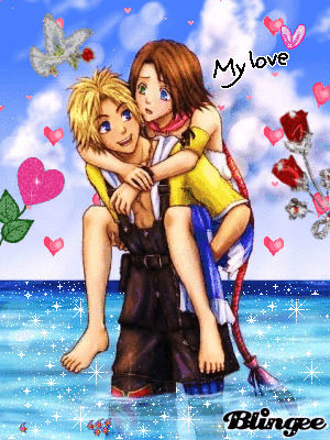 Final Fantasy X Tidus and Yuna -Poster 13x19