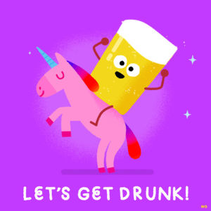beer,party,alcohol,unicorn,friday,drink,lets party,party time,80s,drunk,weekend,lets get drunk