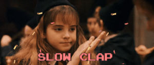 harry potter,slow clap,hermione