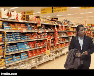 supermarket,john travolta,mom,list,confused travolta,grocery