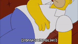 burp,homer simpson,episode 21,season 20,hungry,fat,lazy,couch,20x21,lying down