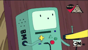 beemo,bmo,adventure time,scared