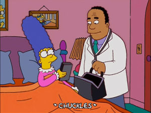 happy,marge simpson,episode 4,season 14,doctor,marge,14x04,dr hibbert