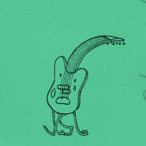 animation,sad,crying,guitar,beatles,fender,electric guitar,weeping,weeps,seinfeld cinemagraph,the sun is out