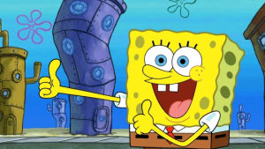 thumbs up,spongebob squarepants,spongebob,cartoon,nickelodeon,thumbs