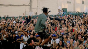 GIF travis scott, jump, crowd, best animated GIFs stage, hype, fools gold records, fools gold, free download fools gold day off, 