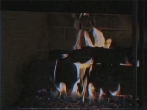 vhs,fireplace,fire,vhs positive,vhspositive,on fire,yule log