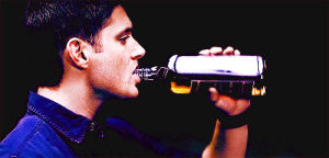 dean winchester,supernatural,party,beer,drinking,drownyoursorrows