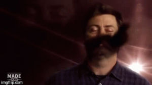moustache,dancing,happy,reactions,nick offerman,movember