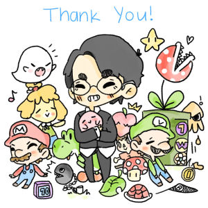 i love u,man,nintendo,doodles,satoru iwata,oh man,wipes tears,what a legend,my eyes arent watering what are u talking about,rest in peace mr iwata