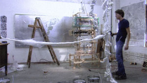 tim hawkinson,sculpture,art,installation,contemporary art,art21,pi day,drip,piday,sound installation