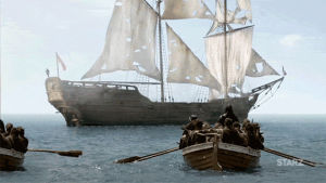 boat,ship,starz,longboat,pirate,season 4,black sails,row,04x03,rowing