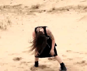 heavy metal,hair flip,rock star,sand dunes