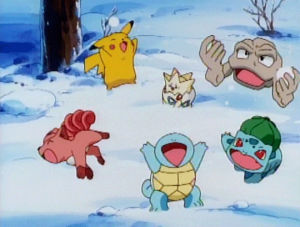 pokemon,snow,pokmon,snow day