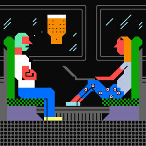 petscii,beer,pixel,daily,bus