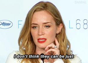 emily blunt,strong women,interview,cannes,sicario,sicariomovie,cannes 2015,tough women