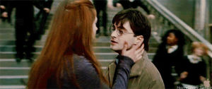 harry potter,kiss,ron and hermione,harry and cho,kissing,ron and lavender,ginny and harry