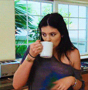 kylie jenner,shade,sipping,drinking tea