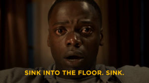get out movie,thriller,horror,wtf,scary,crying,get out,hypnosis,sink,jordan peele,catherine keener,daniel kaluuya,sint into the floor