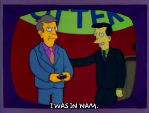 seymour skinner,season 3,angry,episode 19,mad,speaking,sign,podium,3x19,presenting,announcing,curtain