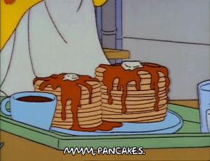 homer simpson,season 3,episode 1,coffee,pancakes,3x01,syrup
