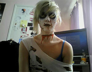 makeup,zombie