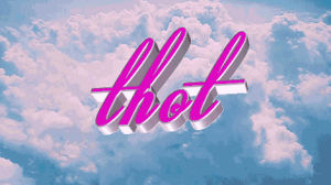 thot,animatedtext,love,that,pink,that ho over there