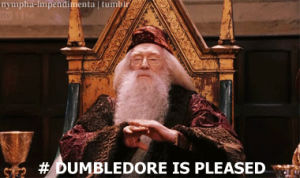 dumbledore,harry potter,dumbledore approves,dumbledore is pleased,approval,applause,clapping,clap,pleased,applaud