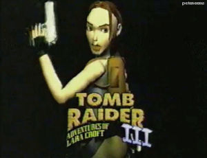 tomb raider,tomb raider 3,lara croft,90s,video games,playstation