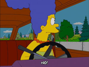 marge simpson,episode 10,angry,car,season 17,driving,17x10