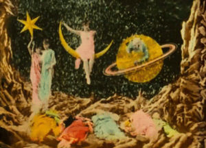 early cinema,silent film,snow,moon,melies,le voyage dans la lune,early film,georges mlis,vintage,science fiction,french cinema,colorized,1902,trip to the moon,colourized