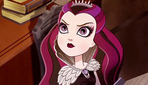 ever after high,glare,eah,angry,mad,anger,pissed off,angery,squint,glaring,raven queen