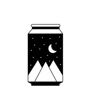 illustration,alcohol,night sky,bubbles,happy hour,beer,design,night,twinkling stars,celebrate,mountains,art,happy,nature,pop,stars,moon,drinking,graphic design,pop art,can,twinkle,beverage,emma darvick