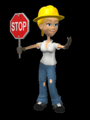 transparent,stop,directing,job,lady,construction crew worker,pretty
