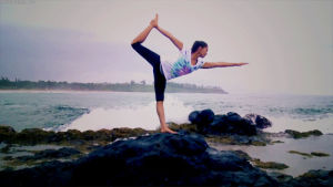 yoga,nature,ocean,fitness,waves,fitspo,balance,yogi,yoga pose,art design