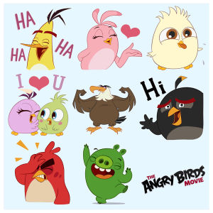 facebook,stickers,angry birds,angry birds movie